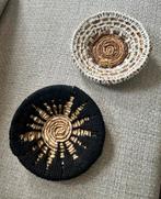 2 zeegras wandborden (Boho stijl) diameter 21 cm, Ophalen of Verzenden, Zo goed als nieuw