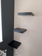 Lack wandplanken zwart-bruin 3 stuks, Ophalen, Zo goed als nieuw