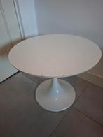 Leuk vintage tulpvoet tafeltje, Huis en Inrichting, Ophalen, Minder dan 55 cm, Gebruikt, Metaal of Aluminium