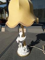 capodimonte Cesare Villari lamp met vogel, Ophalen, Gebruikt, Minder dan 50 cm