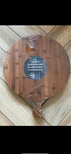 Nieuwe houten serveerplank xxl 42 cm rond, Huis en Inrichting, Woonaccessoires | Dienbladen, Ophalen of Verzenden, Nieuw, Rond