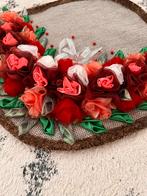 Decoratieve servet met Rozen, Ophalen of Verzenden, Zo goed als nieuw, Materiaal