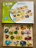 New Classic Toys - Grote Houten Baby Knoppuzzel, Ophalen of Verzenden, 10 tot 50 stukjes, Zo goed als nieuw, Van hout