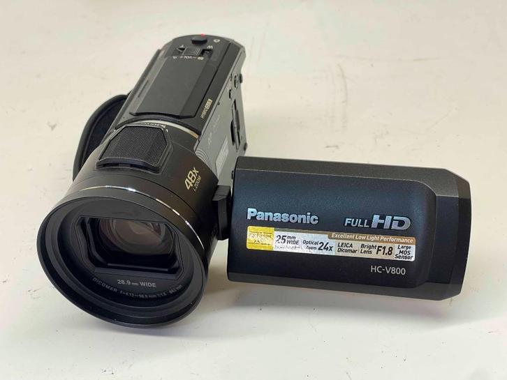 PANASONIC HC-V800 Digitale Full HD 50fps camcorder, Audio, Tv en Foto, Videocamera's Digitaal, Zo goed als nieuw, Camera, Geheugenkaart