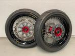 Set Supermoto Wielen Honda CR CRF Haan Wheels, Motoren, Ophalen of Verzenden, Gebruikt