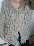 Sophyline&co vest gehaakt gebreid beige taupe S 36 M 38, Ophalen of Verzenden