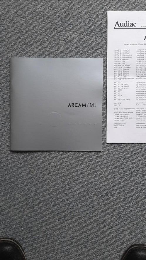 Vintage catalogus uit 2002 van de Arcam FMJ serie HiFi, Audio, Tv en Foto, Stereo-sets, Nieuw, Cd-speler, Tuner of Radio, Losse componenten