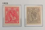 NVPH 82-83 Postfris uit periode 1923 wijde arcering, Postzegels en Munten, Postzegels | Nederland, Ophalen of Verzenden, T/m 1940