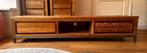 Tv-meubel van teakhout merk Tower Living Venetië, Huis en Inrichting, Kasten | Televisiemeubels, Ophalen, Gebruikt, 150 tot 200 cm