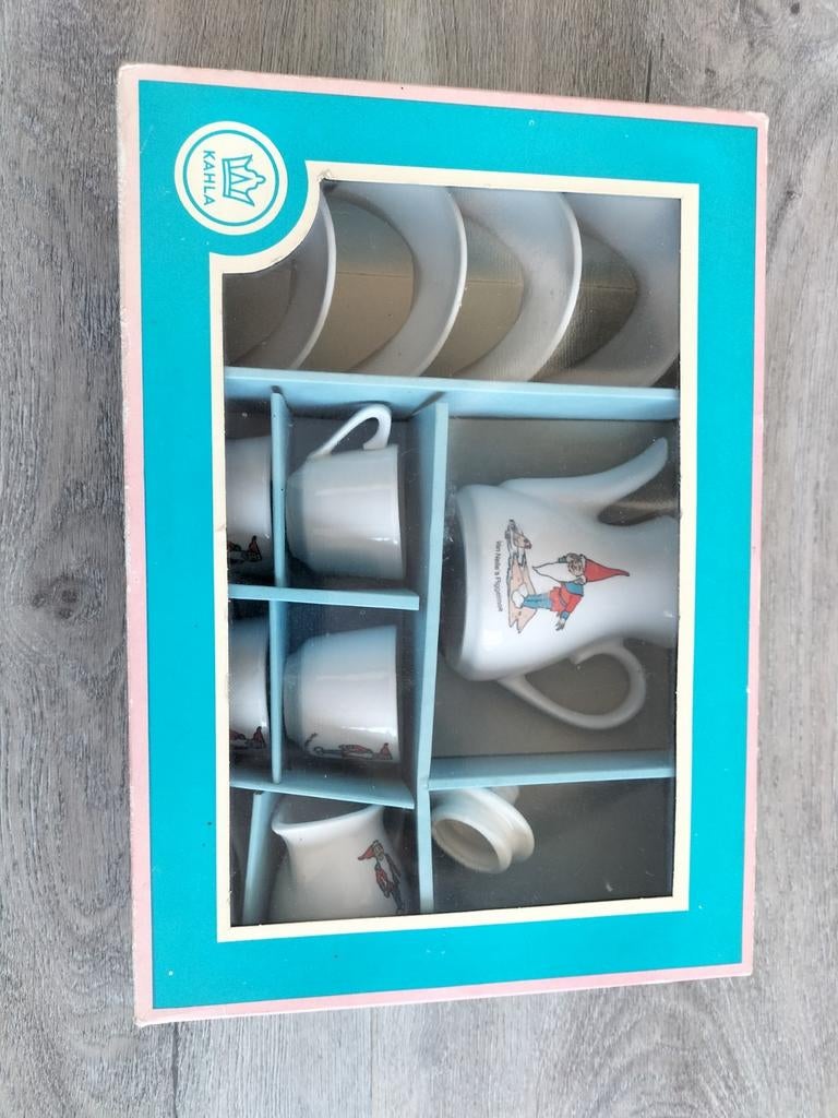 Piggelmee Kinderservies Kahla - Jaren 80, Ophalen of Verzenden, Gebruikt, Porselein, Compleet servies