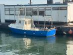 Visboot sloep staal 8 mtr met lieren, Ophalen of Verzenden, Zo goed als nieuw