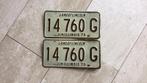 Oude kentekenplaten., Ophalen of Verzenden, Zo goed als nieuw
