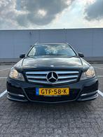 Mercedes-Benz C-Klasse 1.6 C180 Kompr. Estate 2013 Zwart, Auto's, Achterwielaandrijving, 1800 kg, Leder en Stof, Zwart