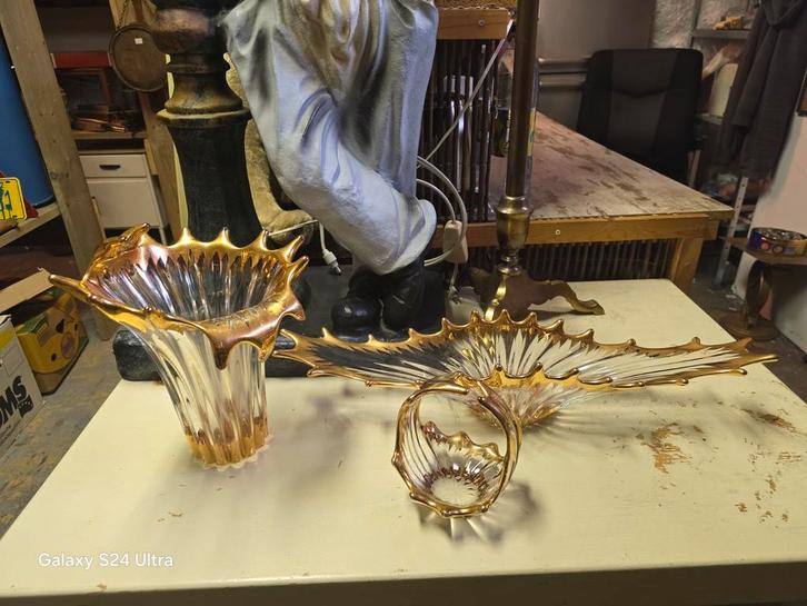 Bayel France - Kristal - Royale de Champagne - Verguld 1950, Antiek en Kunst, Antiek | Glas en Kristal, Ophalen