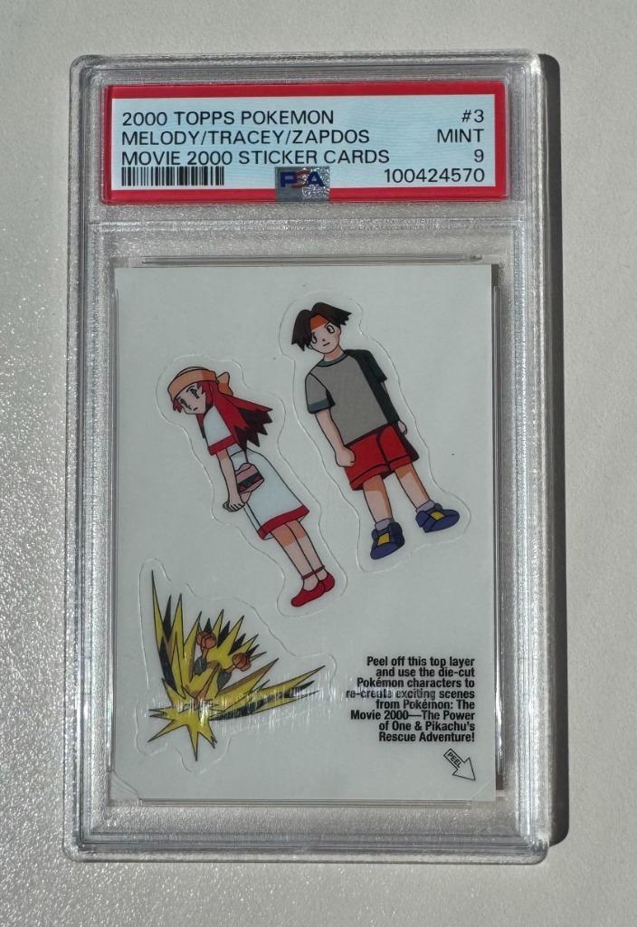 Pokemon TOPPS 2000 the movie - sticker card Zapdos - PSA9, Hobby en Vrije tijd, Verzamelkaartspellen | Pokémon, Zo goed als nieuw