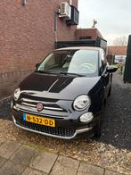 Fiat 500 Cabrio 1.2 69pk 2019 Zwart, Auto's, Voorwielaandrijving, 1242 cc, 4 cilinders, Cabriolet