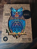Unidragon Houten Puzzel - Uil, Hobby en Vrije tijd, Denksport en Puzzels, Ophalen of Verzenden, 500 t/m 1500 stukjes, Zo goed als nieuw