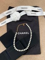 Chanel parel ketting, (authentiek), Sieraden, Tassen en Uiterlijk, Kettingen, Ophalen of Verzenden, Wit, Zo goed als nieuw