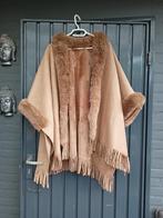 Poncho omslagvest (zgan), Kleding | Dames, Ophalen of Verzenden, Zo goed als nieuw, Bruin