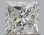 Diamant 1.04 ct, Prinses, J - SI1 met GIA certificaat, Ophalen of Verzenden, Nieuw
