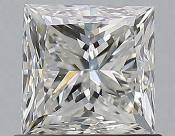 Diamant 1.04 ct, Prinses, J - SI1 met GIA certificaat beschikbaar voor biedingen