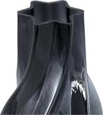 PTMD Florence Vaas 17x17x32 cm Glas Zwart Nieuw in Doos, Overige materialen, Markettenweg, Ptmd, Zwart