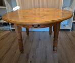 Ronde eettafel met 4 lades, Huis en Inrichting, Ophalen, Rond, 100 tot 150 cm, 100 tot 150 cm