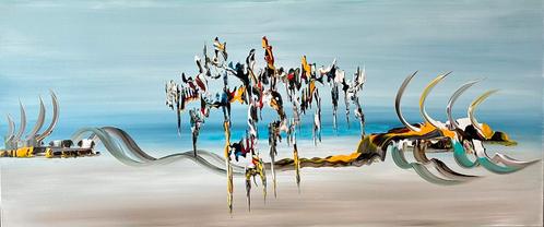 Gena Gennadyj- Abstract “The wonder “-Handgeschilderd-Uniek, Antiek en Kunst, Kunst | Schilderijen | Modern, Ophalen of Verzenden