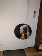 Meisje met de parel - moderne interpretatie / Plaat, Huis en Inrichting, Ophalen, 50 tot 75 cm, Zo goed als nieuw, Schilderij