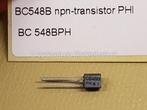Philips BC548B transistor NPN 30V 100mA 500mW TO-92 THT, Ophalen of Verzenden, Nieuw