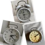 3x Brocante oude wekker - wekkers / waarvan 1 met bellen, Gebruikt, Ophalen of Verzenden, Nvt, Nvt