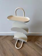 Nieuw creme wit tijdschriftenrek bijzettafel staal side tabl, Huis en Inrichting, Ophalen of Verzenden, Nieuw