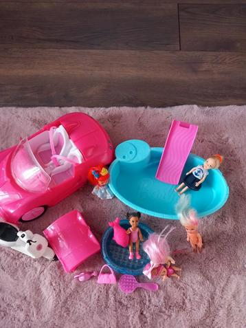 Barbie auto, zwembad beschikbaar voor biedingen