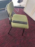 Dutch Design groene Gispen stoelen, jaren 60., Gebruikt, Twee, Overige kleuren, Ophalen of Verzenden