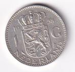 1 Gulden 1958 Zeer Fraai, Postzegels en Munten, Munten | Nederland, 1 gulden, Koningin Juliana, Verzenden, Zilver