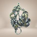 Grote ca 1900 ANTIEK zilveren druiventros hanger!, Sieraden, Tassen en Uiterlijk, Gebruikt, Overige voorstellingen, Verzenden