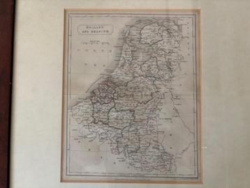  Holland & België kaart – Sidney Hall / Longman beschikbaar voor biedingen