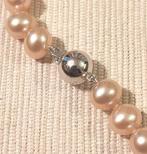 Nieuw parelcollier - ketting met 14 karaat witgouden slot, Verzenden, Wit, Nieuw, Met edelsteen