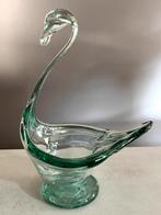 Vintage glazen zwaan, Antiek en Kunst, Antiek | Glas en Kristal, Ophalen of Verzenden
