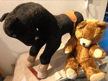 Brocant paardje en brocante beer beschikbaar voor biedingen