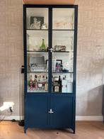 Stalen vitrinekast met glas, Ophalen, Met deur(en), 200 cm of meer, 50 tot 100 cm