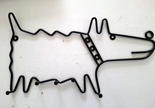 vintage Ikea design kapstok Fran hond zwart jaren 90, Huis en Inrichting, Woonaccessoires | Kapstokken, Zo goed als nieuw, Wandkapstok