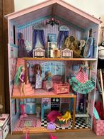 Poppenhuis met meubels, Ophalen of Verzenden, Gebruikt, Barbie