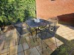 Gietijzer tuinset (tafel + 4 stoelen), Ophalen, Gebruikt, Tuinset, Eettafel
