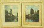 twee schilderijen van Ph Jacoby -rond 1900, Antiek en Kunst, Ophalen