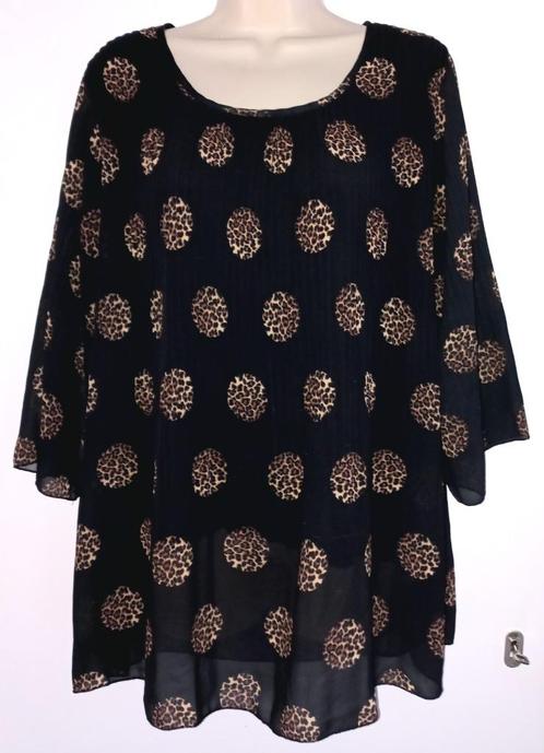 Paprika tuniek maat 44, Kleding | Dames, Grote Maten, Zo goed als nieuw, Blouse of Tuniek, Zwart, Ophalen of Verzenden