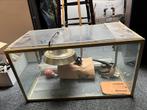 Aquarium met warmtelamp, Dieren en Toebehoren, Reptielen en Amfibieën | Toebehoren, Ophalen, Gebruikt, Terrarium of Paludarium