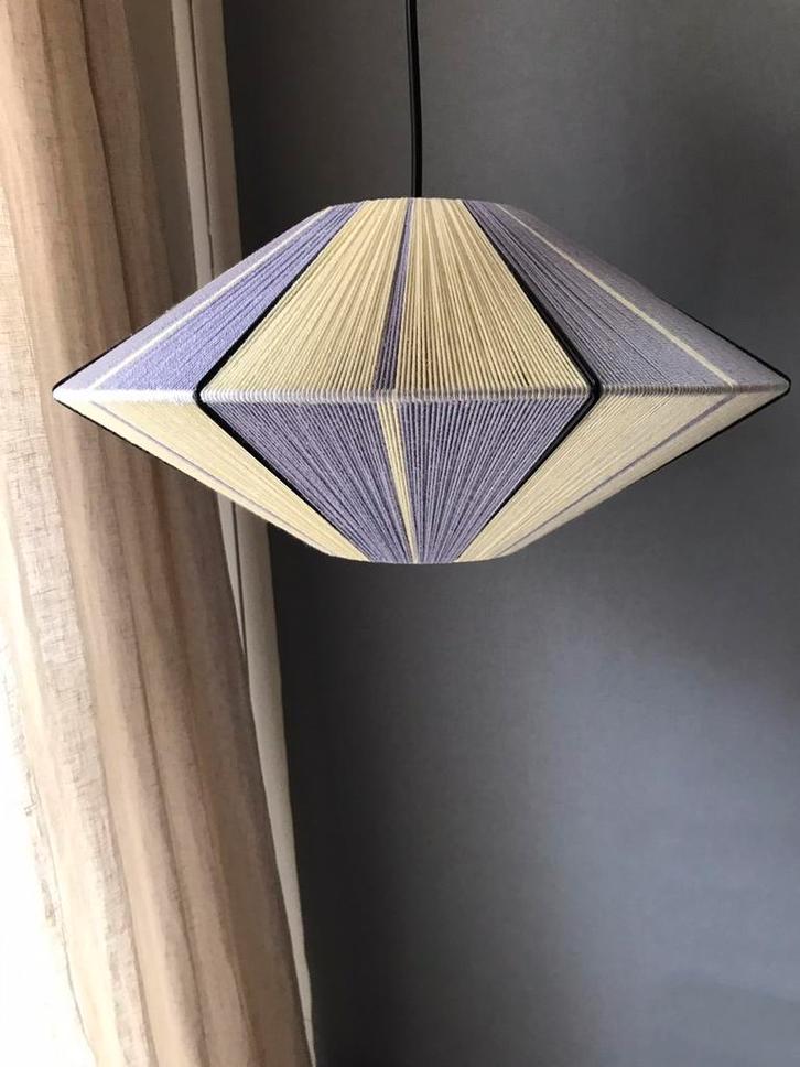 Bonbon draadlampenkap japandi, Huis en Inrichting, Lampen | Hanglampen, Zo goed als nieuw, Minder dan 50 cm, Ophalen of Verzenden