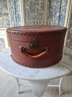 Prachtige grote antieke brocante hoedendoos, Ophalen of Verzenden