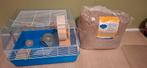 Verhoogde Hamsterkooi met veel accessoires! En 90 ltr vezels, Kooi, Gebruikt, Minder dan 75 cm, Hamster